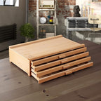 7 Elements 4 Drawer Wooden Artist Storage Supply Box - Image 2