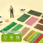 Redbaker 288 Pcs Static Grass Tuft Flower Cluster Vegetation Groups Self - Image 3