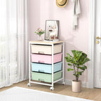Utility Cart with 4 Drawers, Rolling Storage Cart with Drawers, Storage Rolling - Image 7