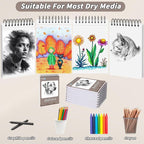 18 Pcs Sketch Book Bulk 9 x 12 In 720 Sheets Top Spiral Bound Sketch Pad - Image 3