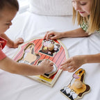 Melissa & Doug Barnyard Animals Jumbo Knob Puzzle, Wooden Peg Puzzle - Image 3
