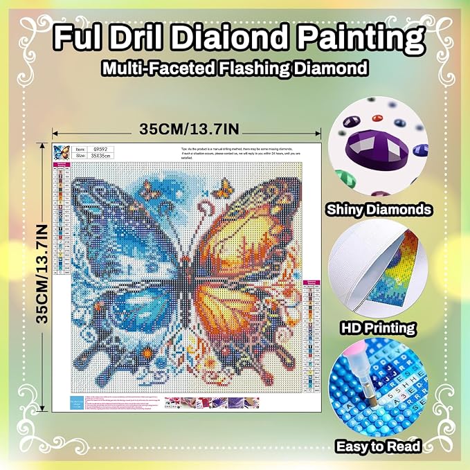HITO Butterfly Diamond Painting Kits - Image 2