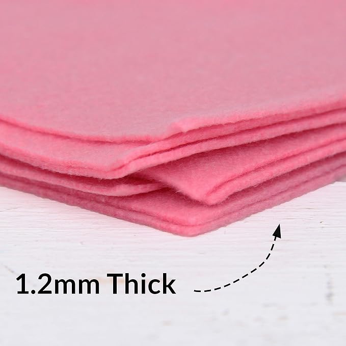 Threadart Pink Premium Felt Sheets - Image 3