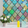 Bloss Stained Glass Window Film, 3D Rainbow Windows Privacy Film, Decorative by Bloss