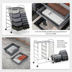 BECOMFORT 15-Drawer Rolling Cart - Image 6