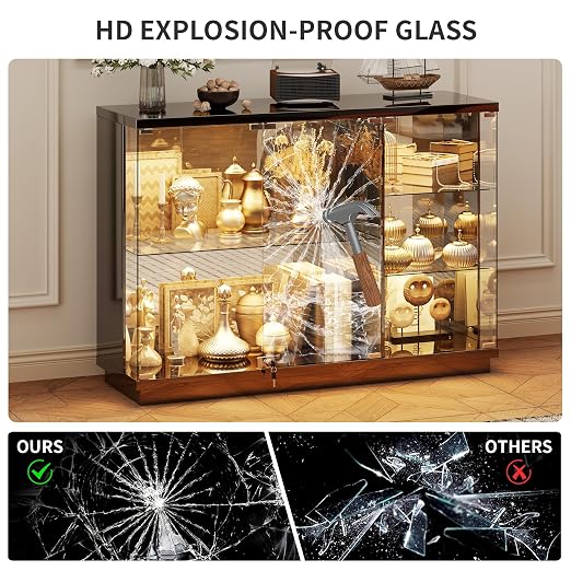HNEBC Lockable Display Curio Cabinet - Image 8