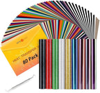 HTVRONT HTV Heat Transfer Vinyl Bundle: 80 Pack 12" x 10" | Iron on Vinyl by HTVRONT