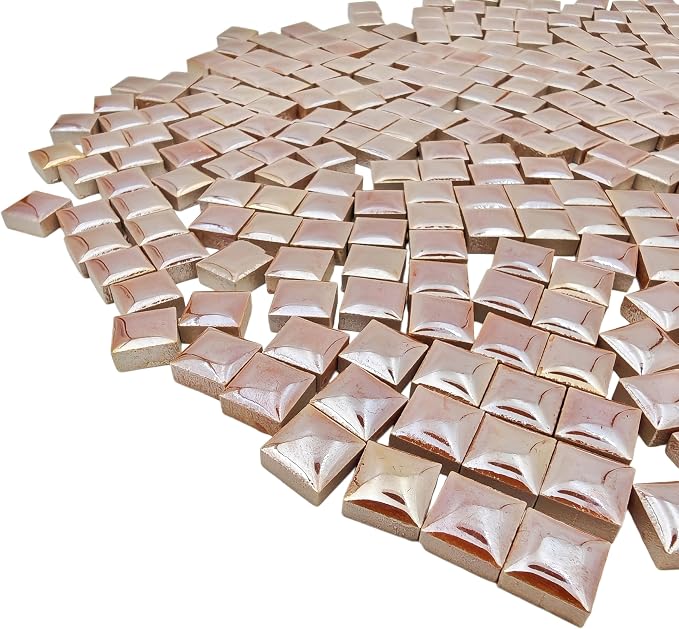 1.1lb Ceramic Mosaic Tiles, Mixed Colour Ceramic Mosaic Pieces - Image 2