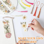 20 Sets Dried Flower Bookmark Making Kit Transparent Bookmark DIY Projects - Image 5