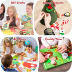 42 pcs Felt Fabric Sheet 4"x4" Assorted Color DIY Craft Squares Nonwoven 1mm - Image 4