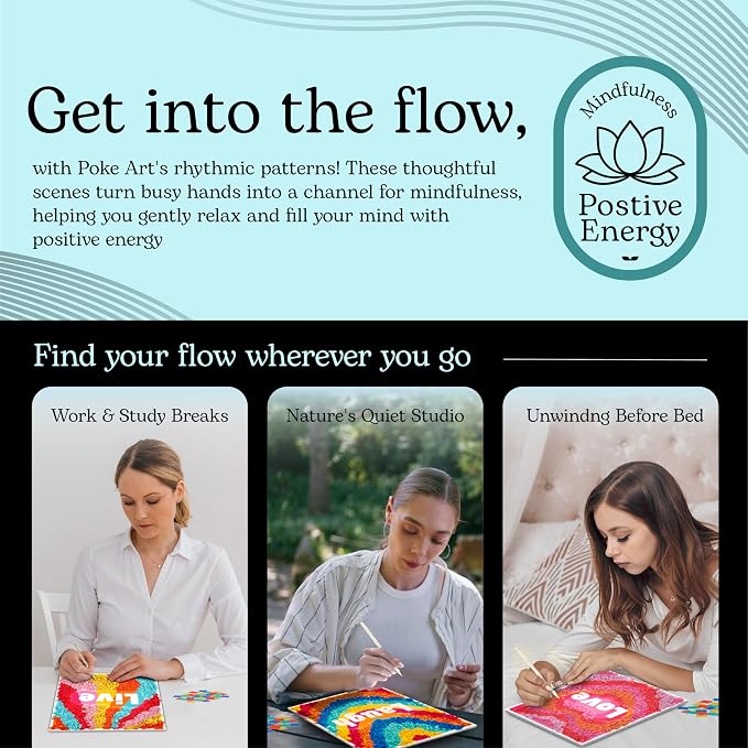 Unwynd Poke Art Positive Vibes | Mess-Free Arts and Crafts - Image 8