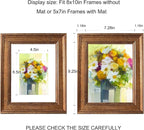 LUCKYLIFE 8x10 Picture Frame Set of 4, Rustic Bronze Picture Frames - Image 2