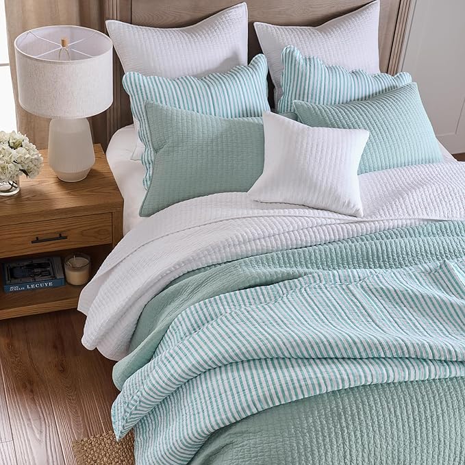 Levtex Home Cross Stitch Reversible Full/Queen Quilt Set - Image 2