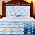 Stomach Sleeping Pillow for Shoulder and Neck Pain Relief, Thin Memory Foam - Image 6
