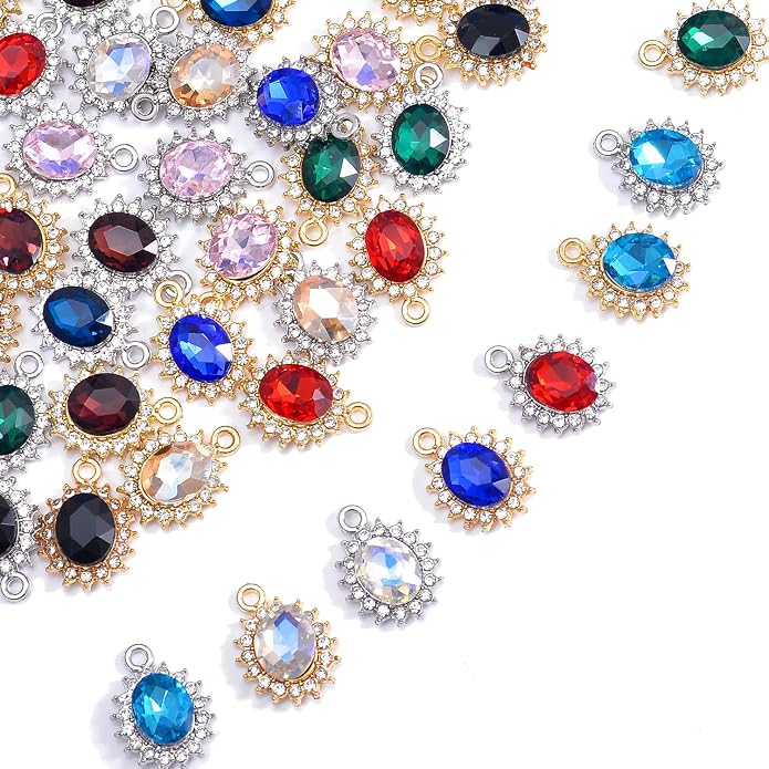 stino 40/48Pcs Paired Crystal Pendants Charms by stino