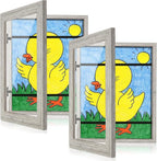 Kids Art Frames, 8.5x11 Front Opening Kids Artwork Frames Changeable, Holds 50 by GULETHUN