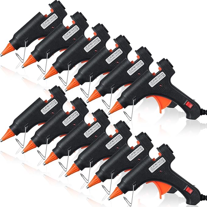 Zhengmy 12 Pcs Mini Glue Gun Crafts Hot Melt Guns Low Temp Glue by Zhengmy