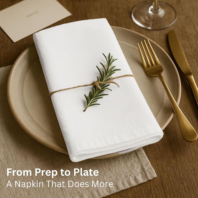 Thick Cotton Napkins – Flour Sack Napkin - Image 2