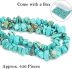 456 PCs Natural Chip Stone Beads, 5-8mm Irregular Multicolor Gemstones Loose - Image 4
