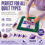 The Quilted Bear Rotating Cutting Mat 7" x 7" - Image 7