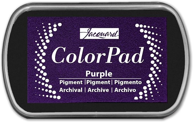 Jacquard ColorPad Archival Pigment Ink Stamp Pads- Purple by Jacquard