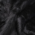 Black Faux Fur Fabric for Crafts Squares Furry Fabric for Sewing, Upholstery & by Qidkeo