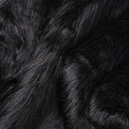 Black Faux Fur Fabric for Crafts Squares Furry Fabric for Sewing, Upholstery & by Qidkeo