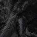 Black Faux Fur Fabric by The Yard by Qidkeo