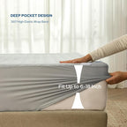 BEDLORE Waterproof Mattress Protector, Twin Size Mattress Pad - Image 4