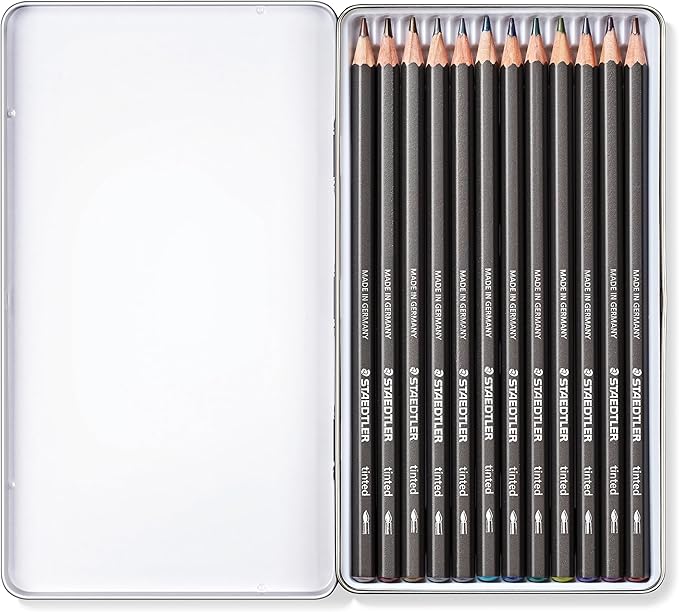 Staedtler Water-Soluble Tinted Graphite Pencils, Watercolor Artist Set - Image 2
