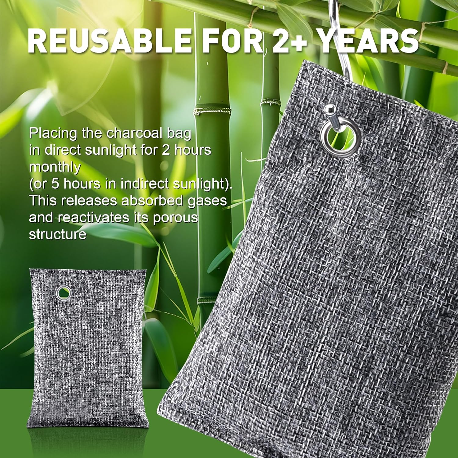 20Pack Activated Charcoal Odor Absorber, Odor Eliminator for Strong 0dor,Shoe Deodorizer,Bamboo Charcoal Air Purifying For in Car,Closet,Shoe, Basement,(100g /3.53oz Each)