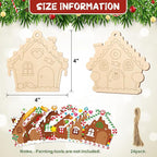 COCHIE Wooden Christmas Ornaments to Paint - Image 2