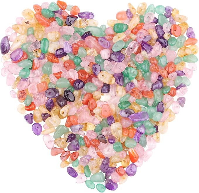 400pcs Natural Chip Stone Beads - Image 7