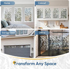 rabbitgoo Frosted Glass Window Privacy Film, Wave Pattern, 35.4" x 78.7" | - Image 6