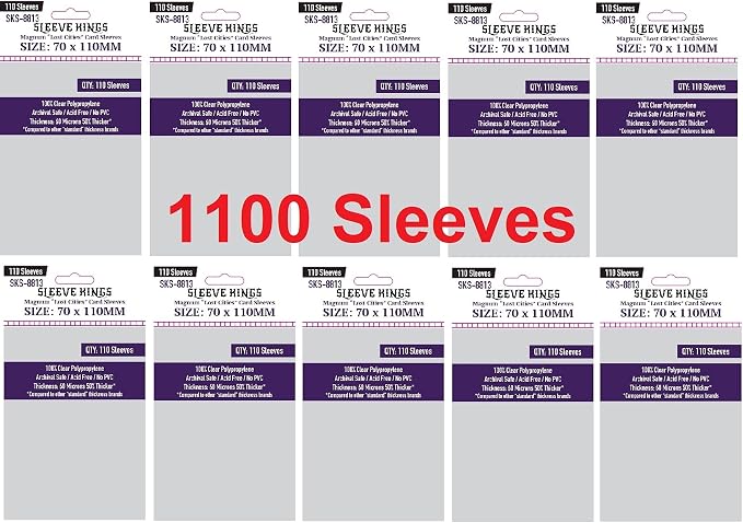 Sleeve Kings Magnum Lost Cities Card Sleeves 70 X 110 mm by SleeveKings