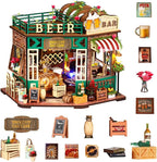 Book Nook, Beer Shop DIY Miniature House Kit by CASRRA