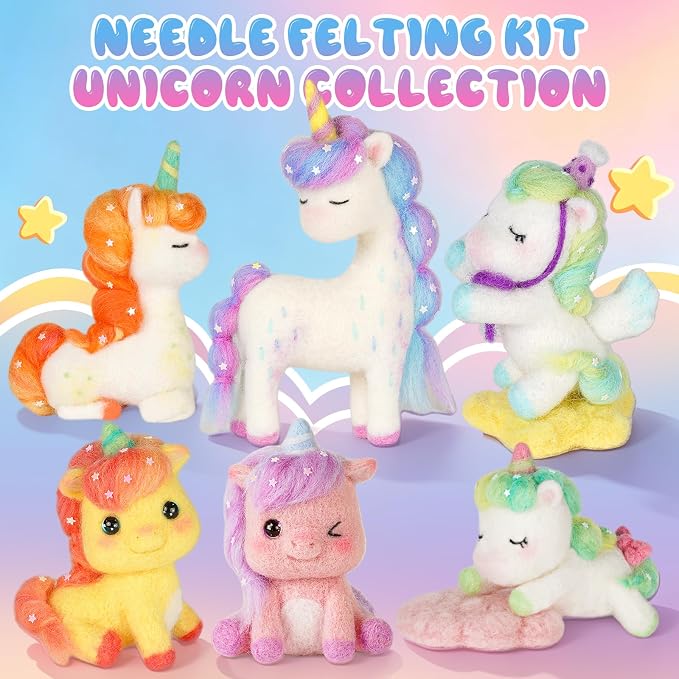 LUDOTEK Needle Felting Kit, Wool Felt Needle Felting Tools Foam Pad, Craft - Image 7