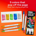 ARTISTRO 5 Metallic Acrylic Paint Markers - Image 2