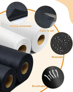 PLANTIONAL Medium Weight Black Iron-On Non-Woven Fusible Interfacing: 16.5" x - Image 4