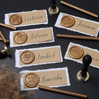 UNIQOOO 6 Pcs Wax Seal Stamp Set, Blessing Sealing Stamper Kit, Wooden Handle - Image 8
