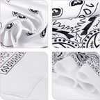 20/40 Pcs White Bandanas for Tie Dye DIY Blank Cotton Bandanas Plain - Image 4