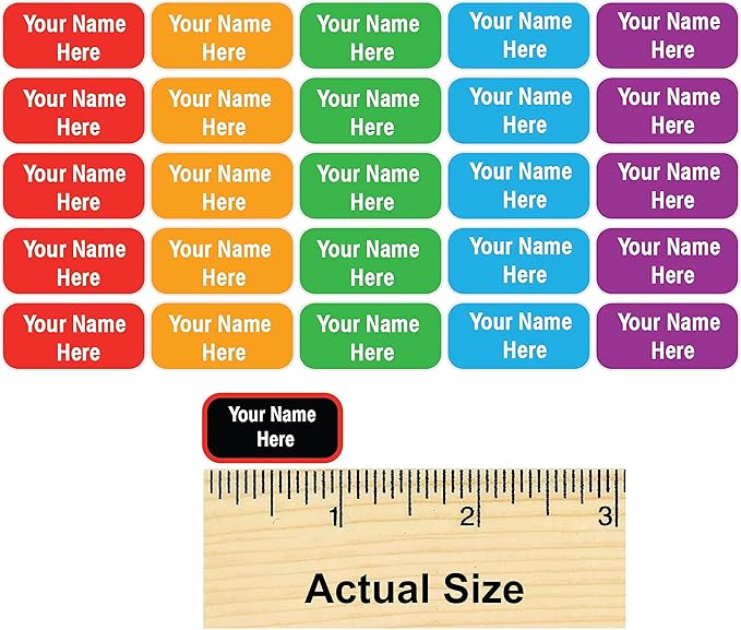 Personalized Name Labels for Kids – 60 Waterproof Peel-and-Stick Labels for - Image 6