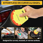 TECKWRAP Felt Squeegee for Vinyl Wrap Window Tint -Fan Shape, Soft/Med/Hard | - Image 4