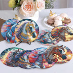 8 Pack Horse Diamond Art Coasters Kit for - Image 5