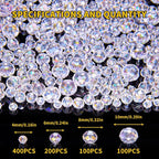 800Pcs 4/6/8/10mm Crystal Glass Beads - Image 2
