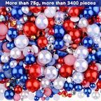 3900+ Pcs Rhinestones and Pearls Kit, 2-10mm Flatback Gems - Image 2