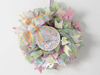 HUIHUANG Pastel Striped Sheer Wired Ribbon 2.5 inch X 10 Yards Rainbow Stripes - Image 9