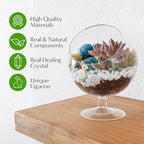 Creations by Nathalie DIY 6" Chalice Terrarium Kit Build Your Own Glass - Image 3