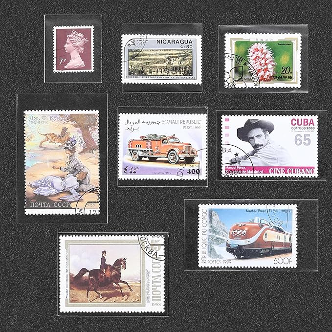MSJ OPP Stamp Protection Bags 8 Models, Each 100 Pcs, Toal 800 Pcs by MUSHENJI