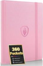 Premium 9 Pocket Card Binder for 360 Cards, Fabmaker PU Cover Trading Card by Fabmaker